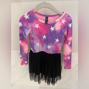 Pixie Lane Long sleeve tie dye dress